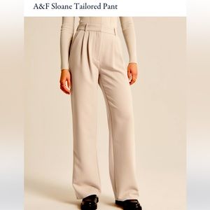 Abercrombie & Fitch Cream Straight Leg Pants